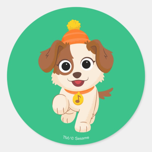 Sticker Rond Sesame Street | Tango d'hiver (Devant)