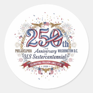 STICKER ROND SESTERCENTENNIAL