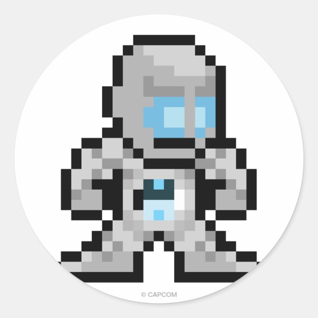 Sticker Rond Seth 8 bits (Devant)