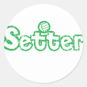 Sticker Rond Setter Volleyball