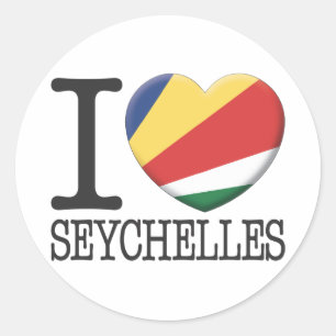 Sticker Rond Seychelles