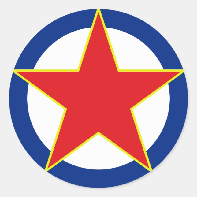 Sticker Rond SFRJ RV i PVO (Devant)