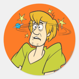 Sticker Rond Shaggy Dazed