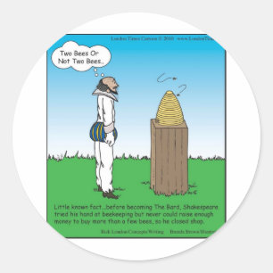 Sticker Rond Shakespeare's The BeeKeeper Drôle cadeaux & Tee - 