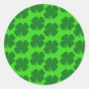 Sticker Rond Shamrock