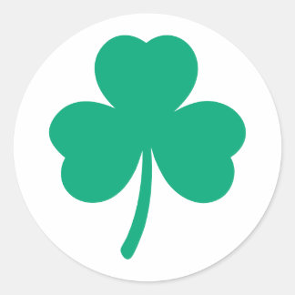 Sticker Rond Shamrock irlandais
