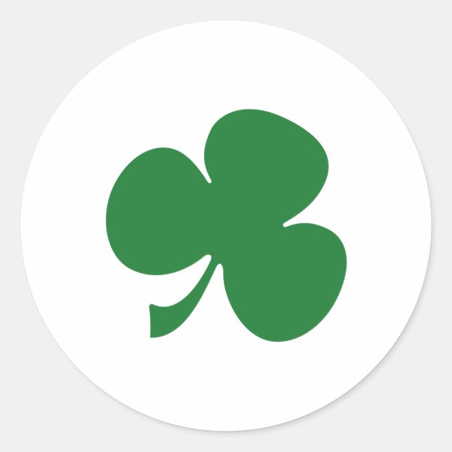Sticker Rond Shamrock irlandais (Devant)