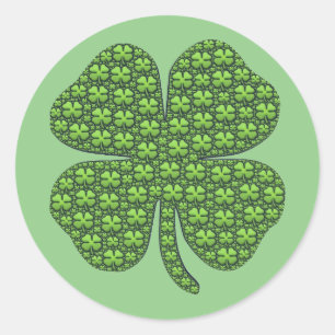 Sticker Rond Shamrocks Shamrocks