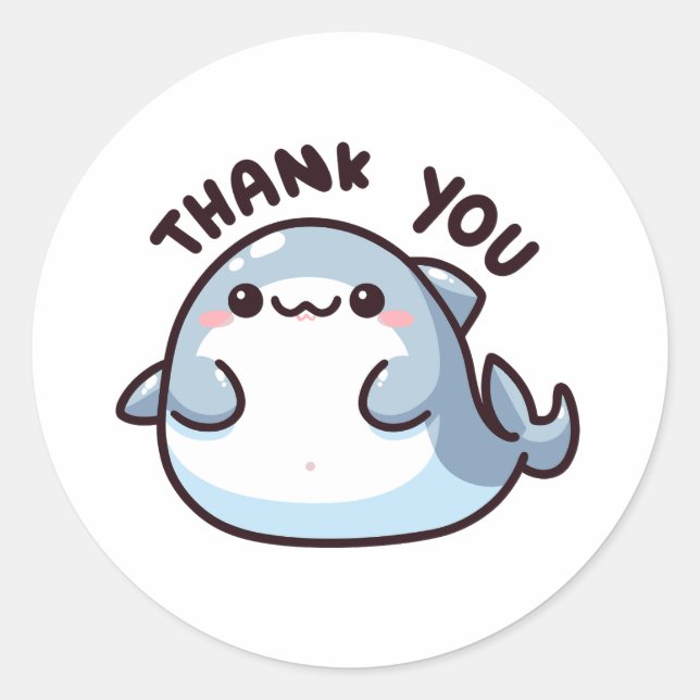 Sticker Rond Shark (Devant)
