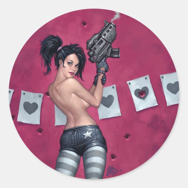 Sticker Rond Sharpshooter (Devant)