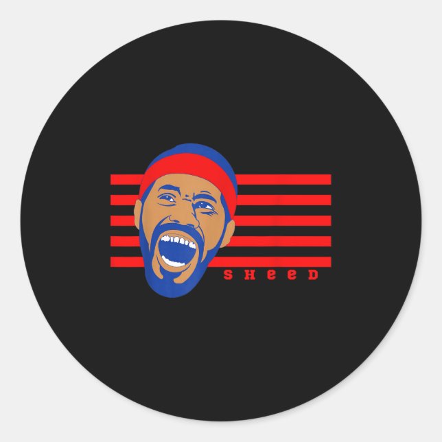 Sticker Rond Sheed, Basketball Legends, Rasheed, Don't Lie, Wal (Devant)