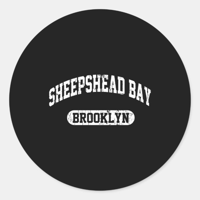 Sticker Rond Sheepshead Bay Brooklyn  (Devant)