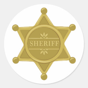 Sticker Rond Sheriff