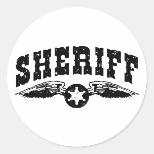 Sticker Rond Sheriff