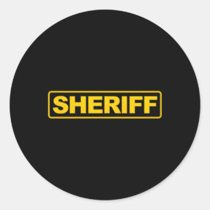 Sticker Rond Sheriff avant arrière Imprimer Sheriff Police