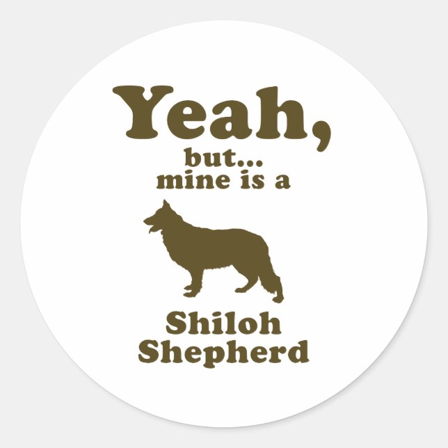 Sticker Rond Shiloh Shepherd (Devant)
