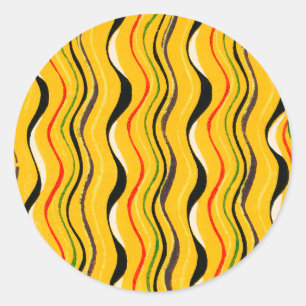 Sticker Rond Shima-Shima, motif japonais,