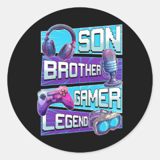 Sticker Rond Shirt Gaming Shirt Video Game Shirts Pour Garçons