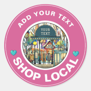 STICKER ROND SHOP LOCAL