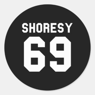 Sticker Rond Shoresy 69 Jersey Novelty