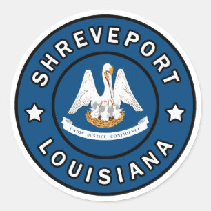 Sticker Rond Shreveport Louisiane