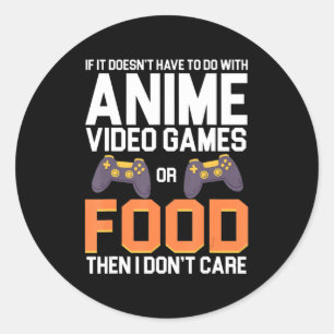 Sticker Rond Si cela n'a pas à voir avec les jeux vidéo d'anima