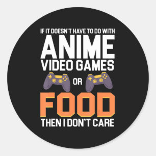 Sticker Rond Si cela n'a pas à voir avec les jeux vidéo d'anima