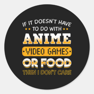 Sticker Rond Si cela n'a rien à voir avec l'anime, le jeu vidéo