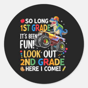 Sticker Rond Si Long 1Ème Année Regardez En 2Ème Année, Je Vien