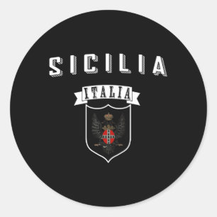 Sticker Rond Sicile Italie