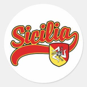 Sticker Rond Sicilia