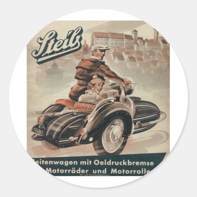 Sticker Rond Sidecar (Devant)