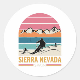 Sticker Rond Sierra Nevada Espagne