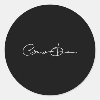 Sticker Rond Signature de Barack Obama