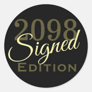 Sticker Rond Signé