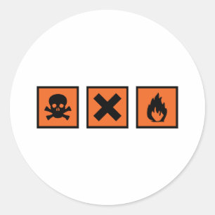 Sticker Rond signe chimique