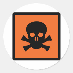 Sticker Rond signe crânien chimiste