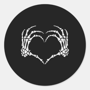 Sticker Rond SIGNE DE COEUR MAIN Halloween Costume Hommes Femme