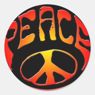 Sticker Rond signe de paix
