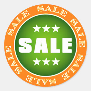 Sticker Rond Signe de vente