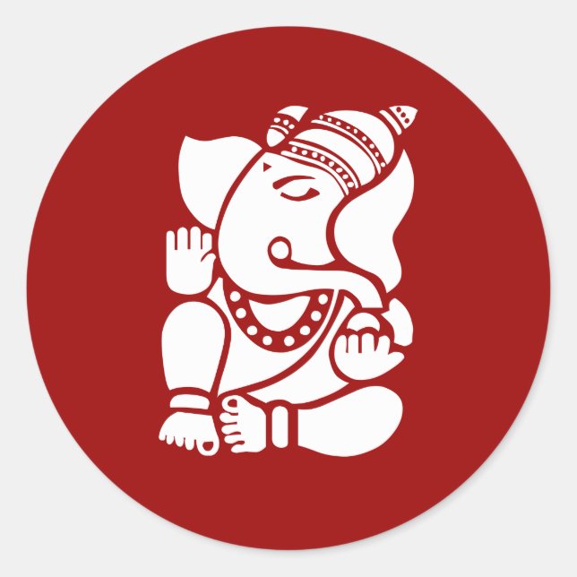 Sticker Rond Signe Lord Ganesha (Devant)