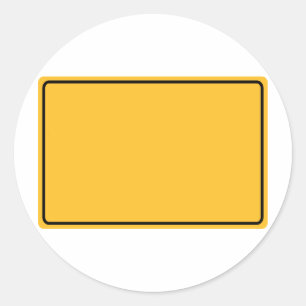 Sticker Rond Signe urbain pour le propre texte