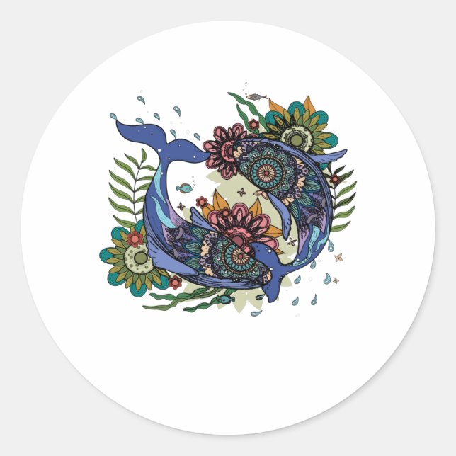Sticker Rond SIGNE Zodiaque Pisces (Devant)