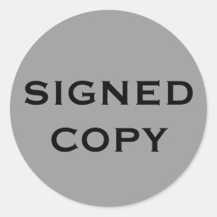 STICKER ROND SIGNEDCOPY
