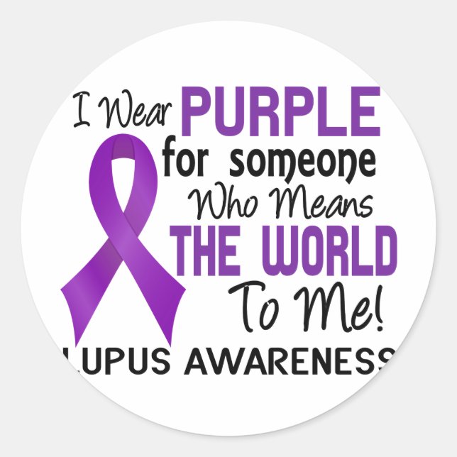 Sticker Rond Signifie Le Monde Pour Moi 2 Lupus (Devant)