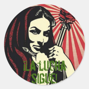 Sticker Rond Sigue de lucha de La
