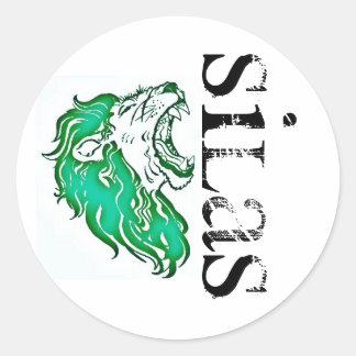 Sticker Rond silas de lion