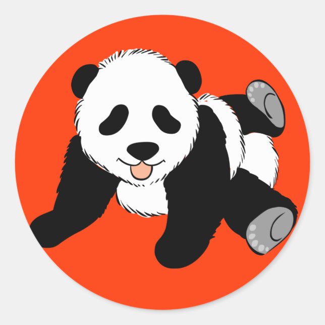 Sticker Rond Silencieux Panda (Devant)
