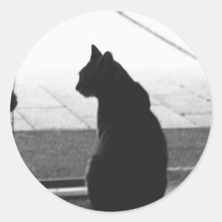 Sticker Rond Silhouette