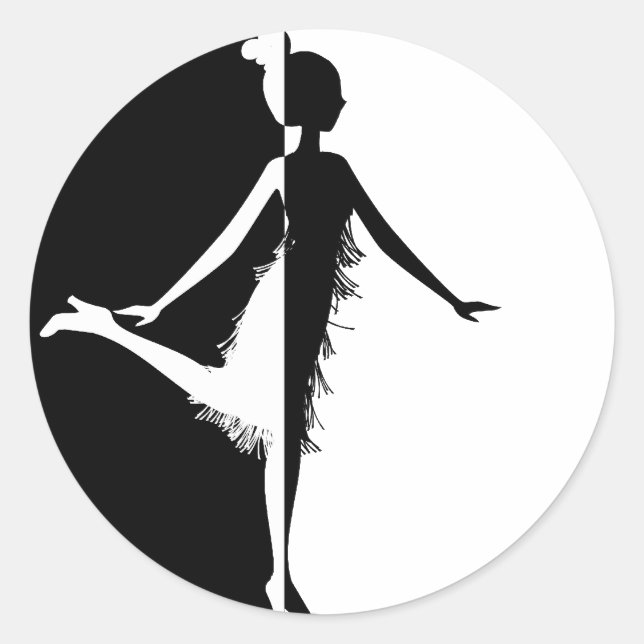 Sticker Rond Silhouette (Devant)